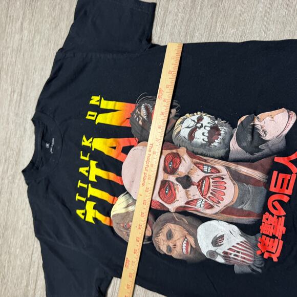 Attack On Titan Final Season Graphic Tee Shirt Black Adult M Crewneck Short Slv - Picture 3 of 4